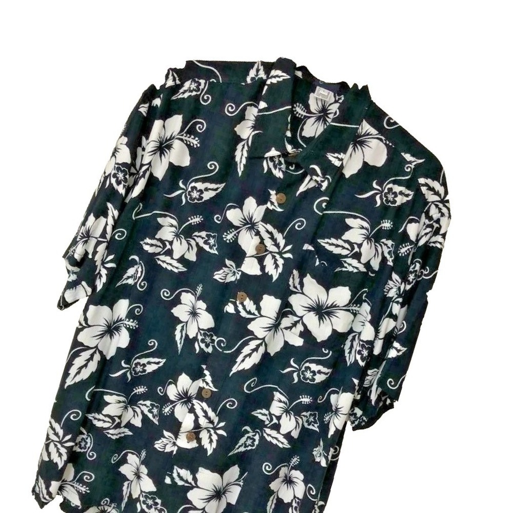 Royal Creations Mens Hawaiian Camp Shirt‎ Size L Aloha Beach Coastal Vacation